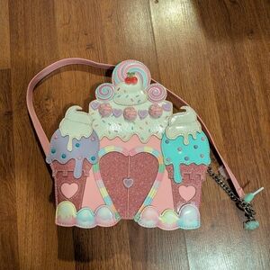 Dolls Kill Pastel Pink & Mint Sweet Castle Crossbody Bag